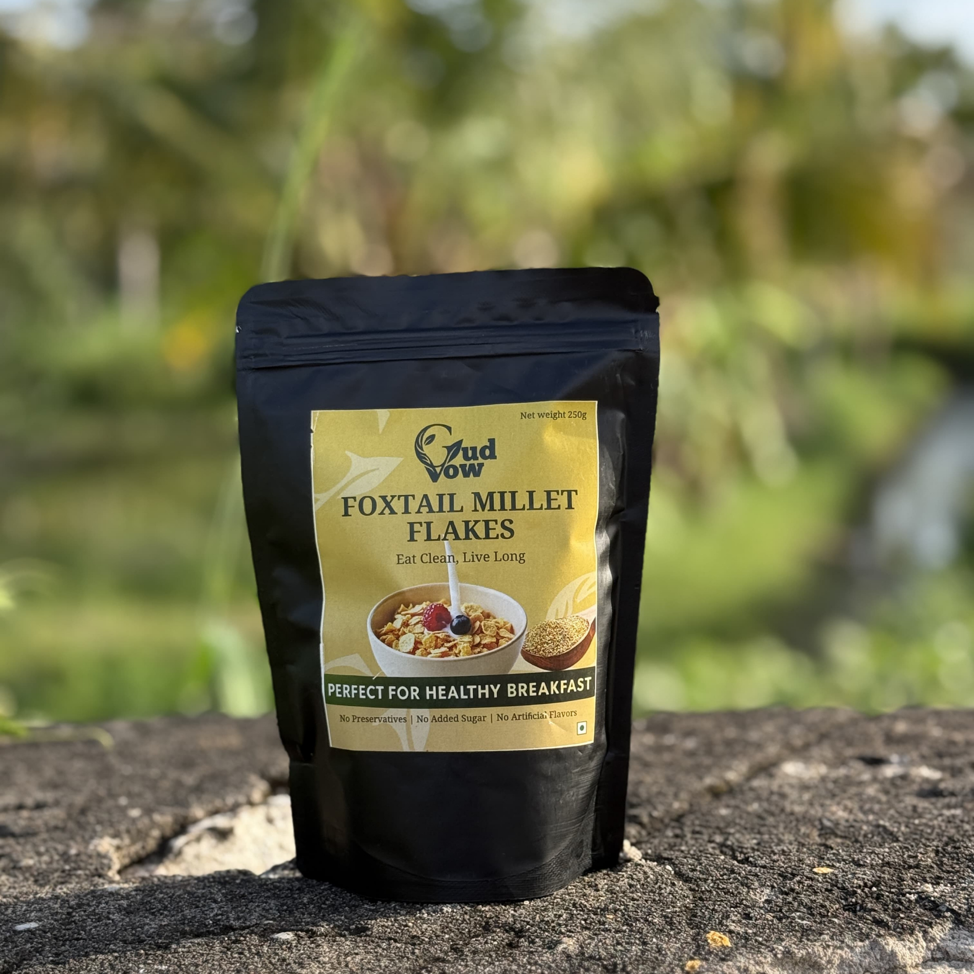Foxtail Millet Flakes by GudVow – healthy, gluten-free breakfast made with natural ingredients