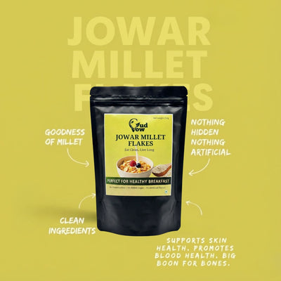 Clean ingredients used in Gudvow Jowar Millet Flakes